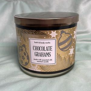 Chocolate Grahams 3 wick candle Bath and Body Works